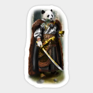 Exclusive Hand Drawn Samurai Panda | Samurai Collection Item-22 (Panda) | by Rendigart Studio Sticker